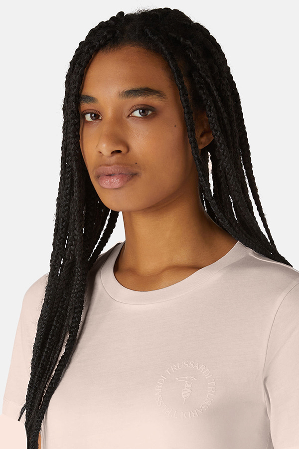 T-SHIRT TRUSSARDI - P121 ADOBE ROSE